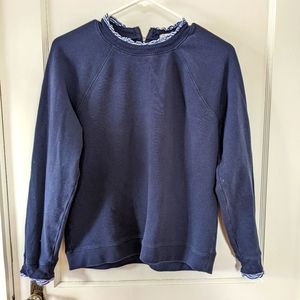 J. Crew navy sweatshirt 100% cotton